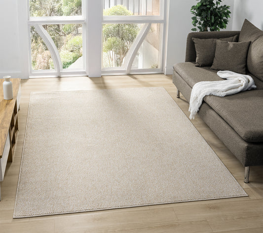 Avior Plain Beige Washable Rug