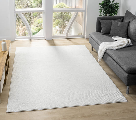Avior Plain Cream Washable Rug