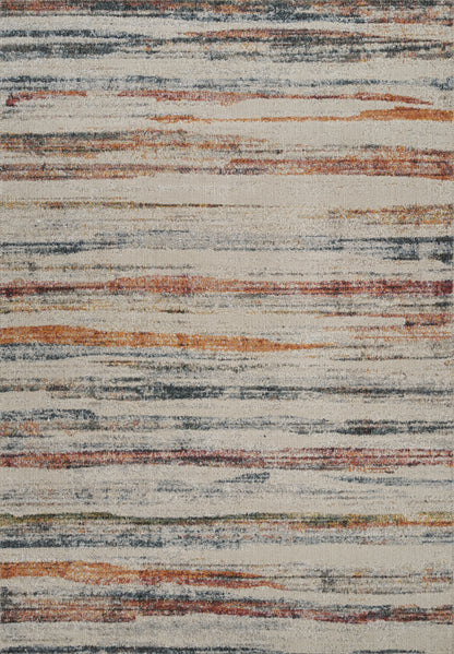 Aress Stripe Multicoloured Washable Rug