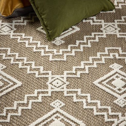 Origins Atlas Diamond Coffee Brown Rug