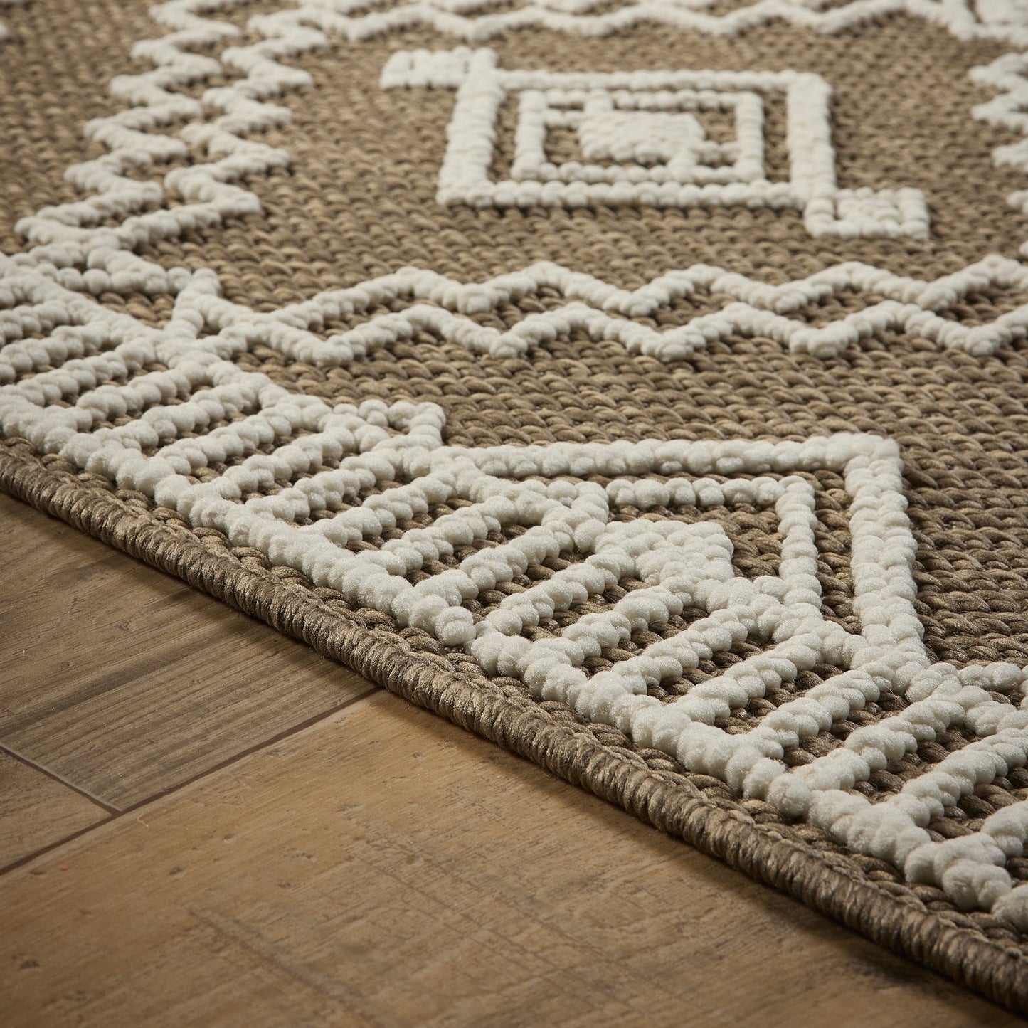 Origins Atlas Diamond Coffee Brown Rug