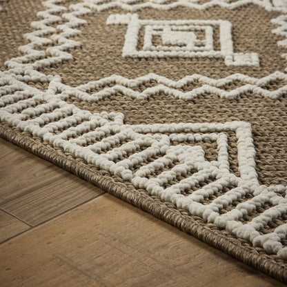 Origins Atlas Diamond Coffee Brown Rug