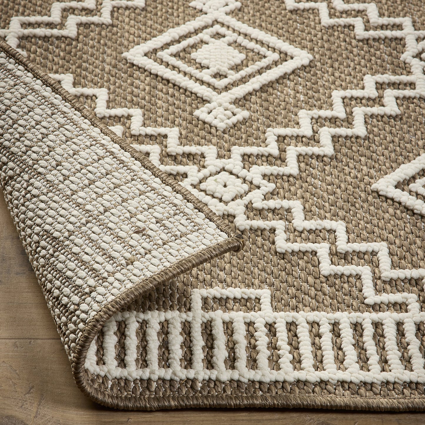 Origins Atlas Diamond Coffee Brown Rug