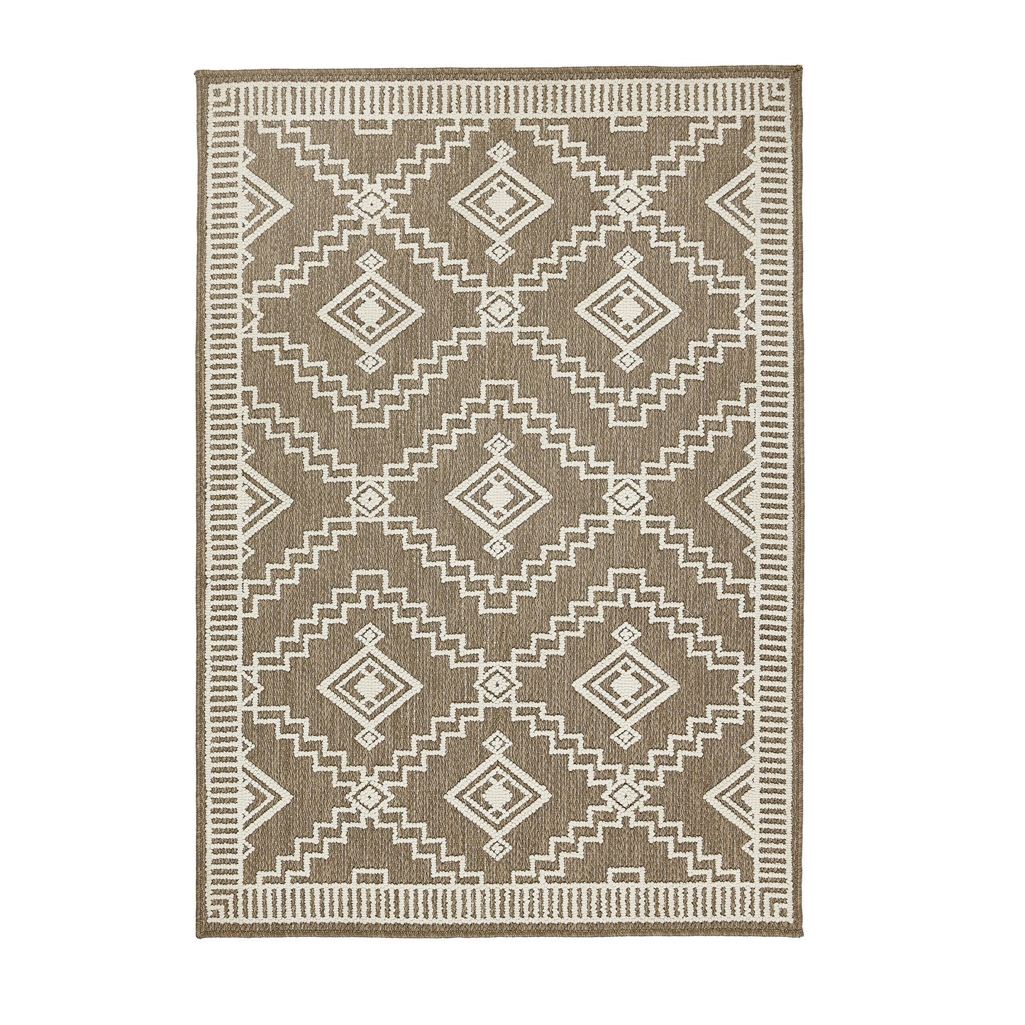 Origins Atlas Diamond Coffee Brown Rug