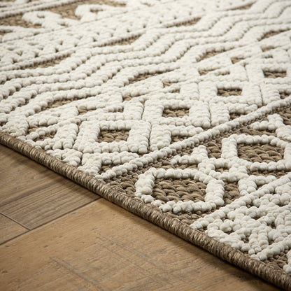 Origins Atlas Graphic Coffee Brown Rug