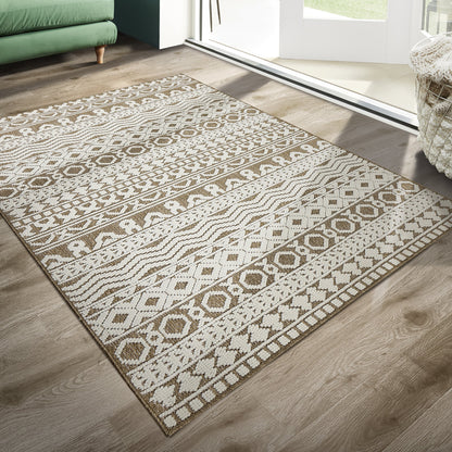 Origins Atlas Graphic Coffee Brown Rug