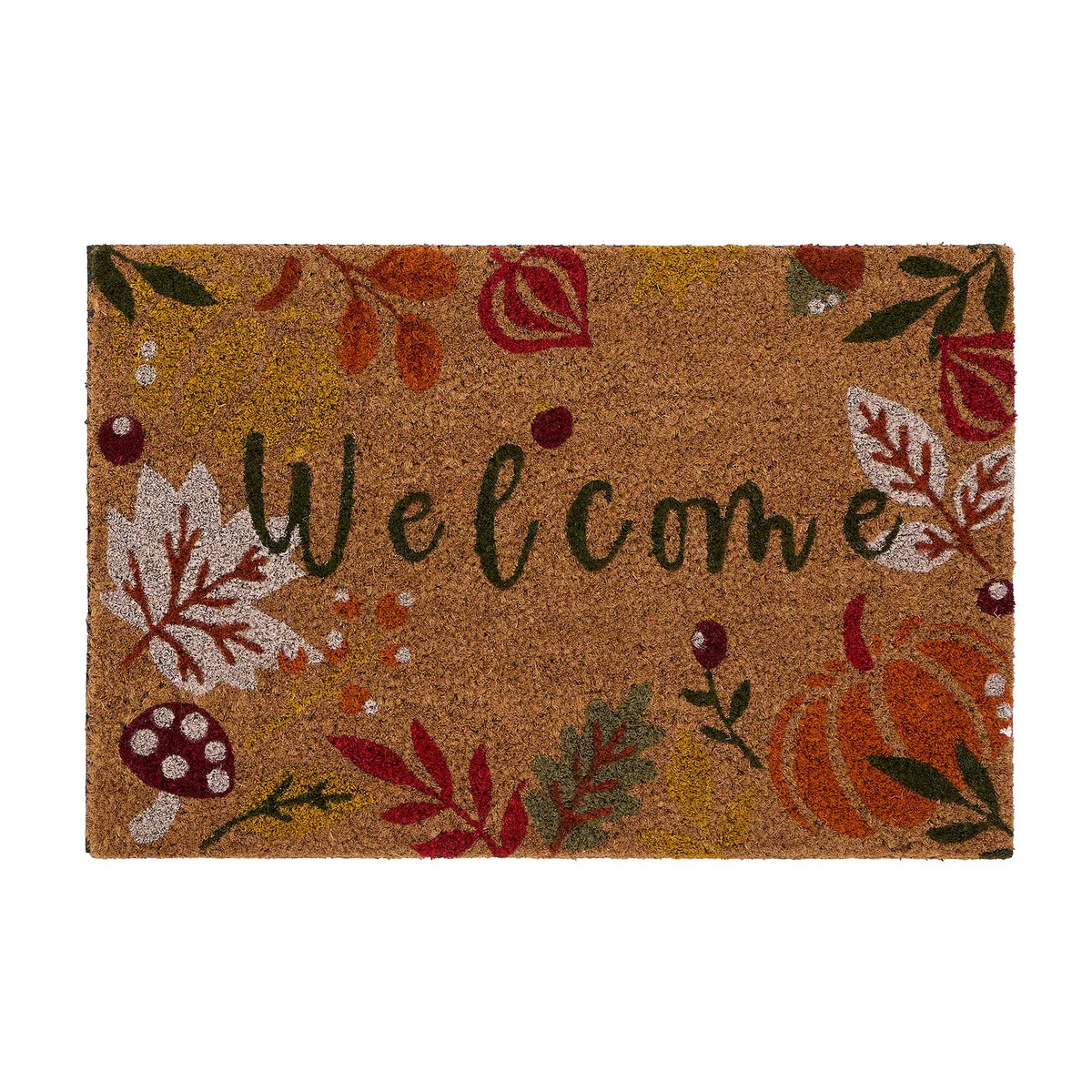 Autumnal Welcome Coir Doormat