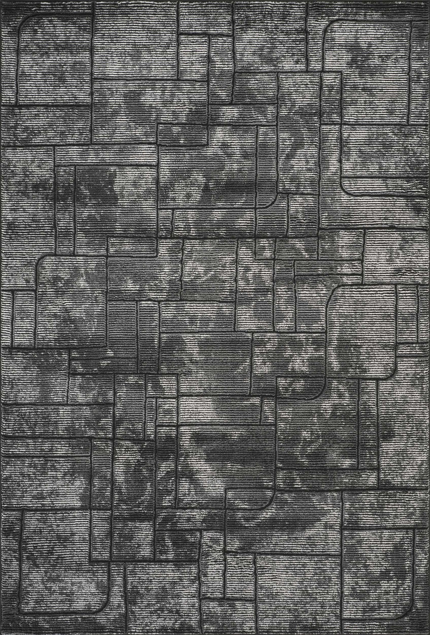 Belgravia Cobble Anthracite Grey Rug