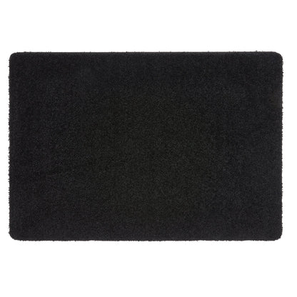 My Rug Black Medium Shaggy Machine Washable Rug 140cm x 200cm