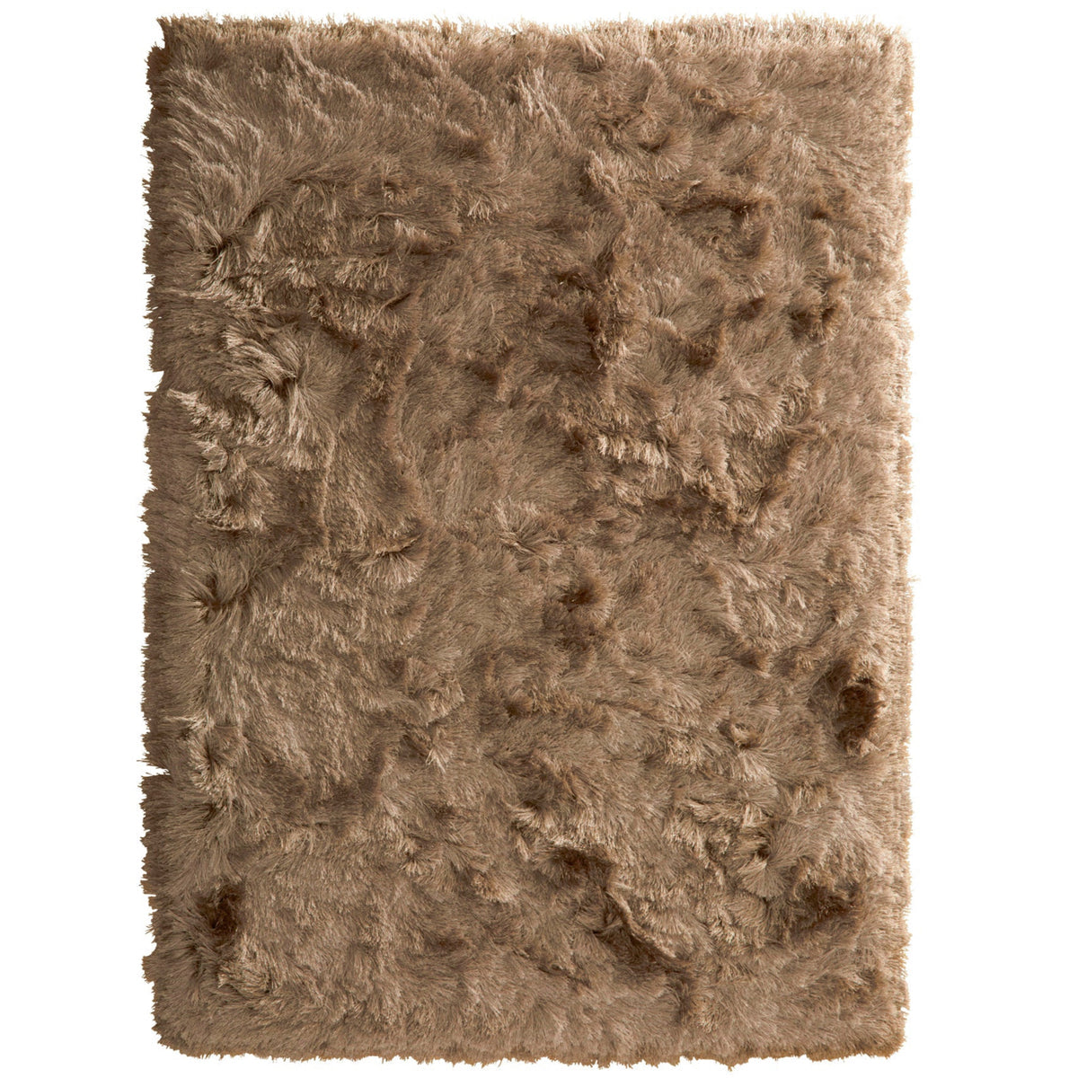 Origins Glamour Deluxe Champagne Light Brown Soft Pile Rug
