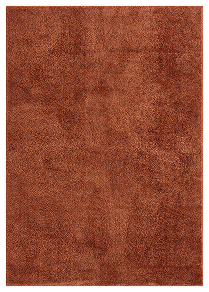 Comfy Plain Brown Terracotta Washable Rug