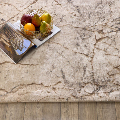 Origin Calacatta Earth Natural Cream and Brown Rug 200cm X 290cm