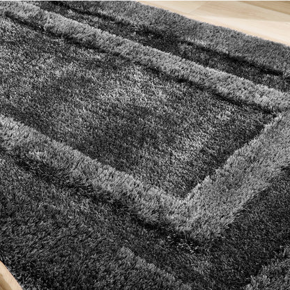 Origins Frame Large Charcoal Grey Rug