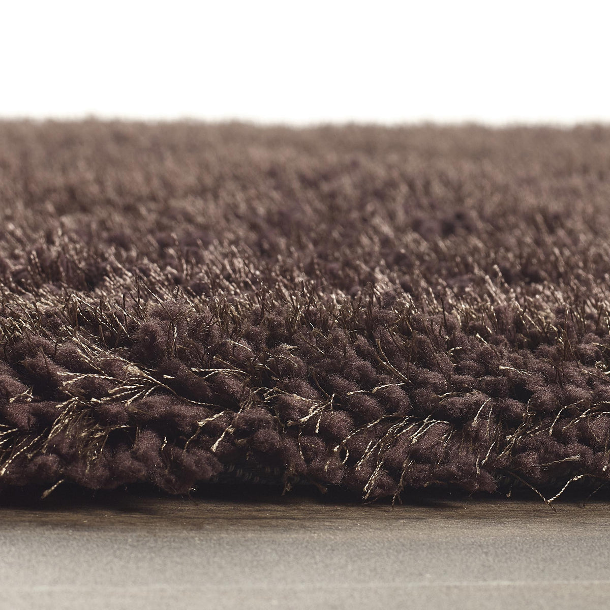 Origins Chicago Chocolate Brown Soft Pile Shaggy Rug