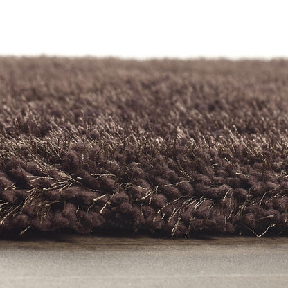 Origins Chicago Chocolate Brown Soft Pile Shaggy Rug