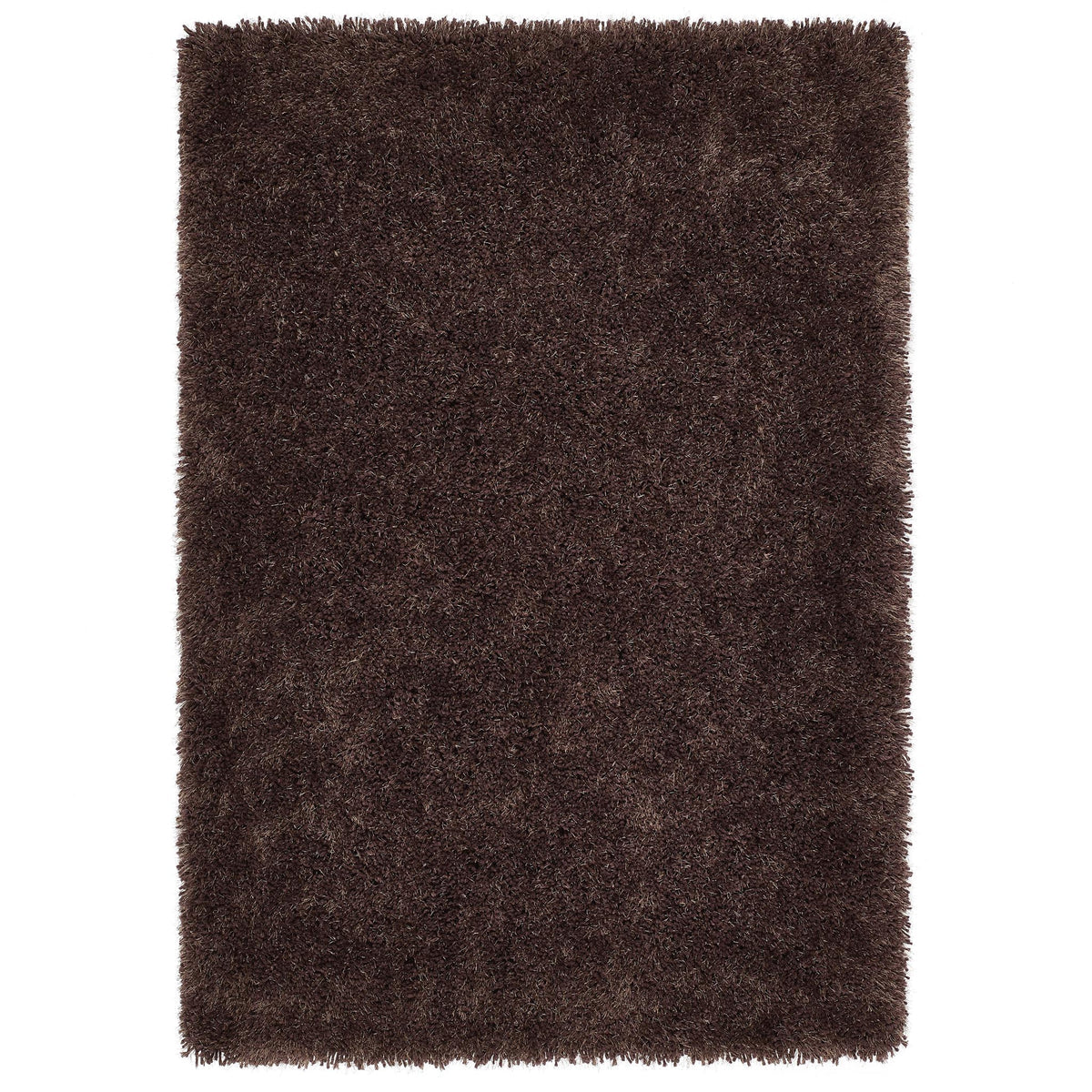 Origins Chicago Chocolate Brown Soft Pile Shaggy Rug