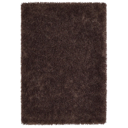 Origins Chicago Chocolate Brown Soft Pile Shaggy Rug