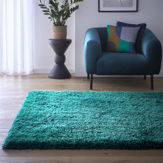 Origins Chicago Dark Teal Soft Pile Rug
