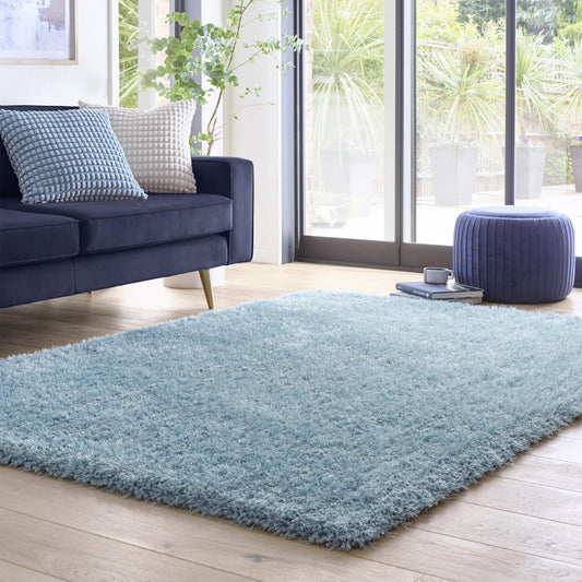 Origins Chicago Duck Egg Blue Soft Pile Rug