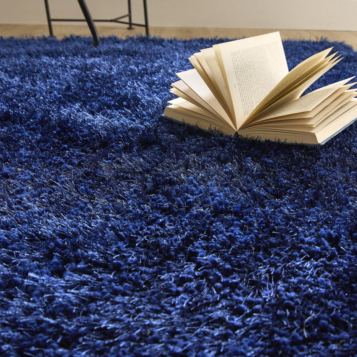Origins Chicago Indigo Soft Pile  Shaggy Rug