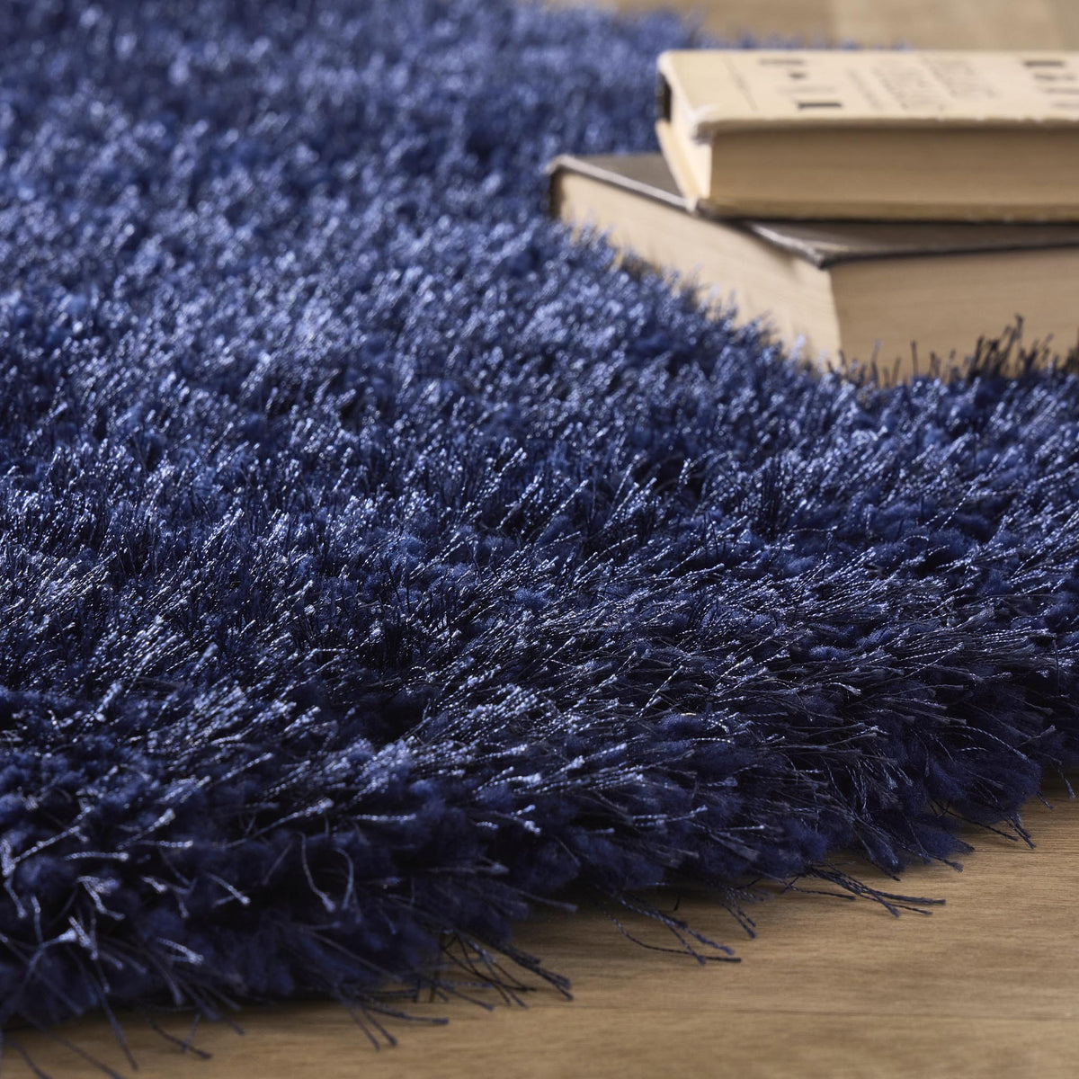 Origins Chicago Indigo Soft Pile  Shaggy Rug