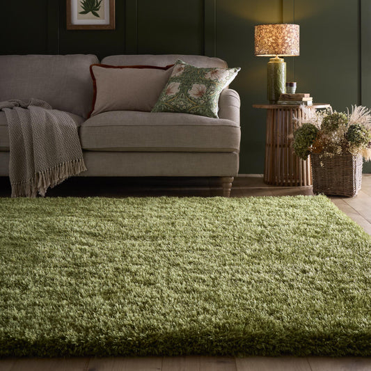 Origins Chicago Olive Green Soft Pile Rug