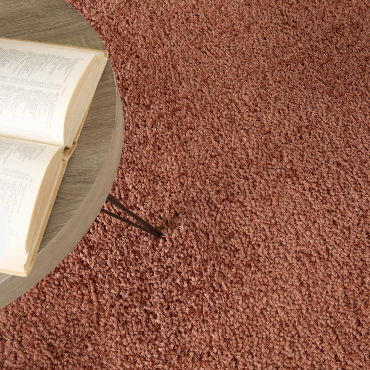 Origins Chicago Rust Brown Soft Pile Rug
