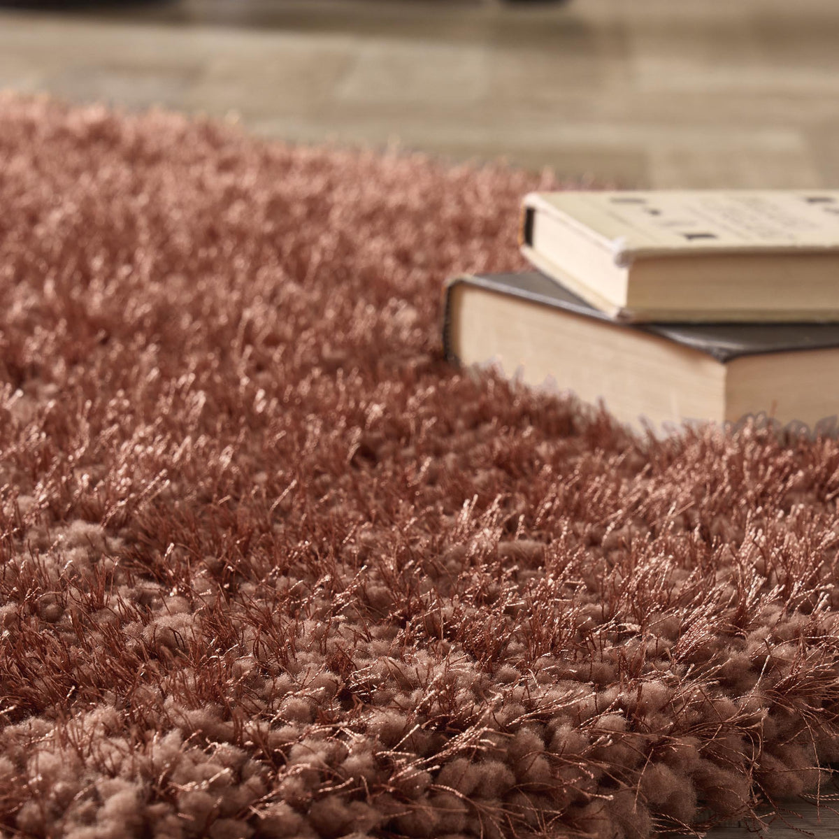 Origins Chicago Rust Brown Soft Pile Rug