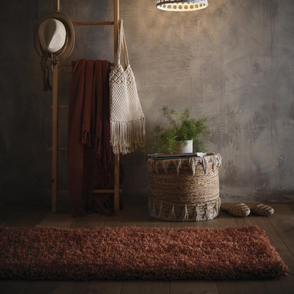 Origins Chicago Rust Brown Soft Pile Rug
