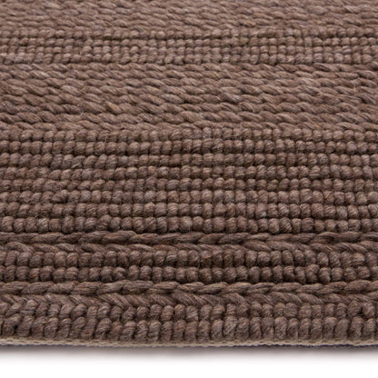 Origins Chunky Knit Brown Wool Rug