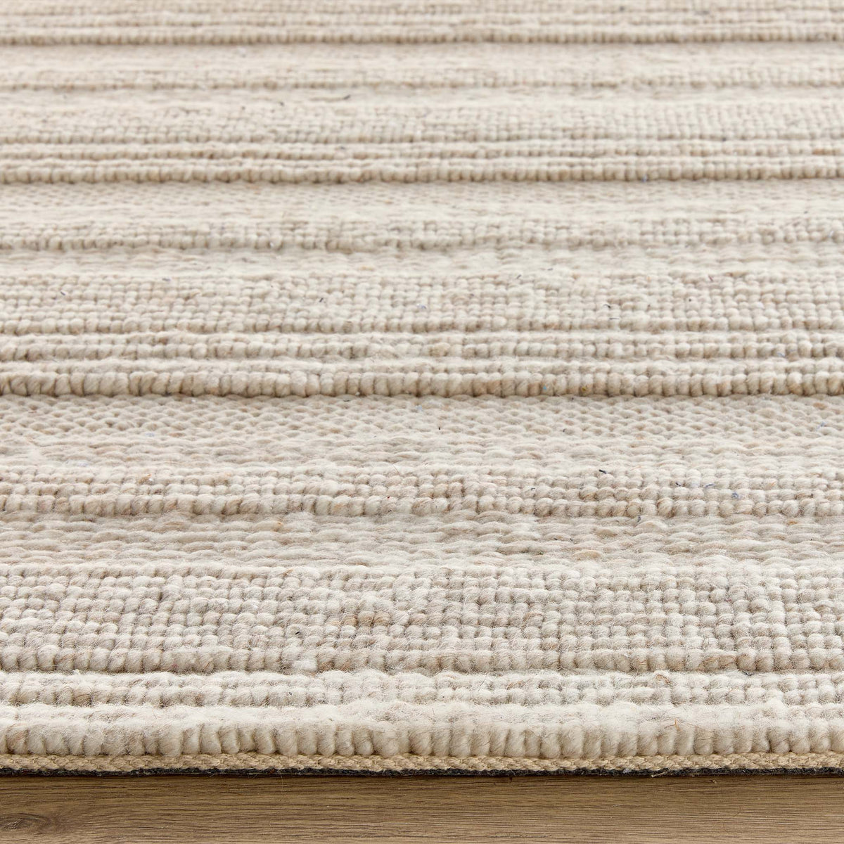 Origins Chunky Knit Cream Wool Rug