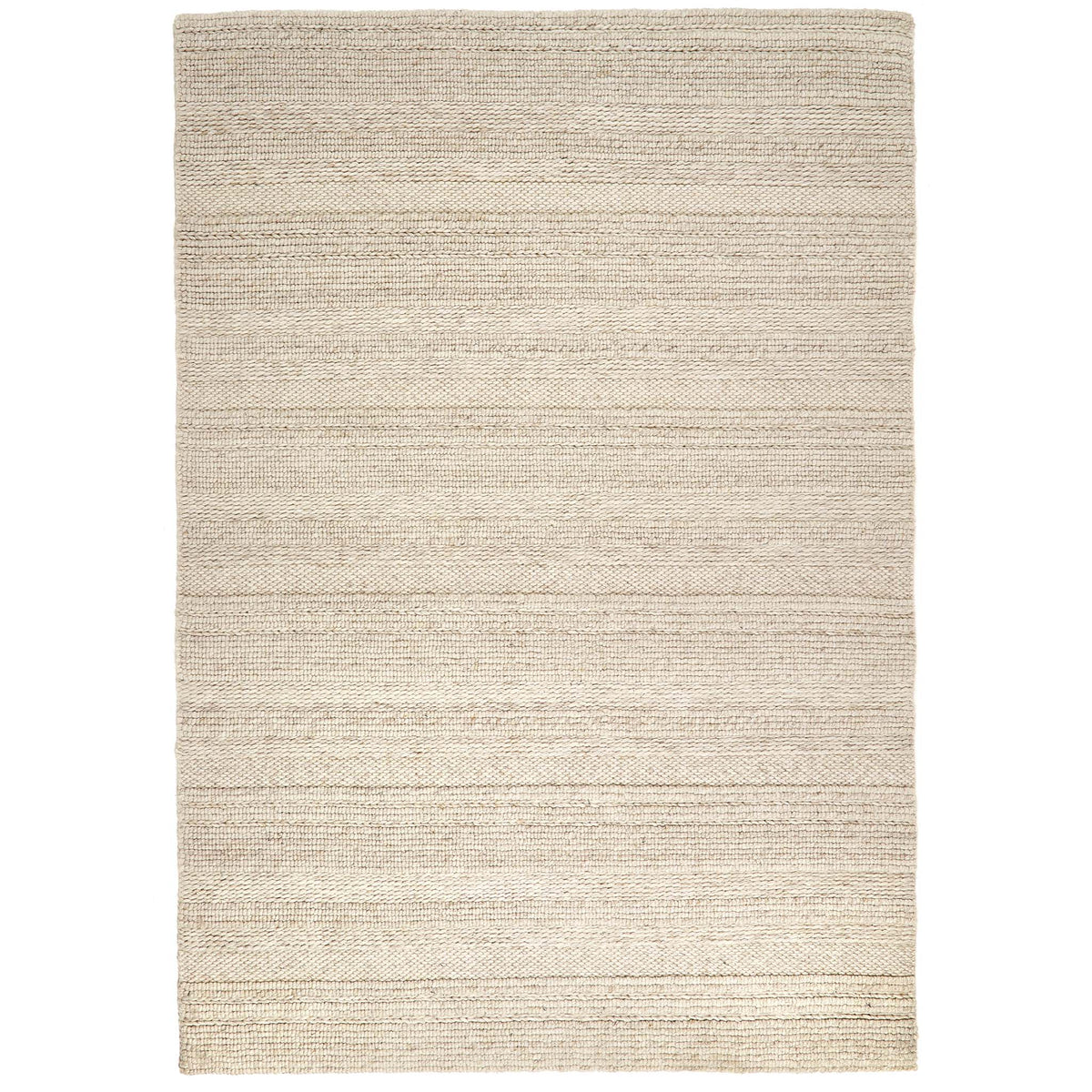 Origins Chunky Knit Cream Wool Rug