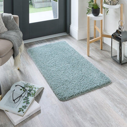My Rug Denim Blue Medium Shaggy Machine Washable Rug 140cm x 200cm