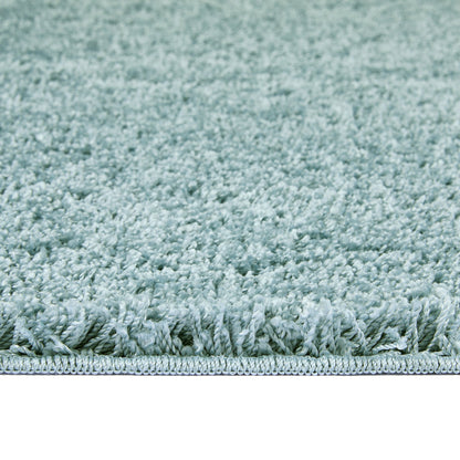 My Rug Denim Blue Medium Shaggy Machine Washable Rug 140cm x 200cm