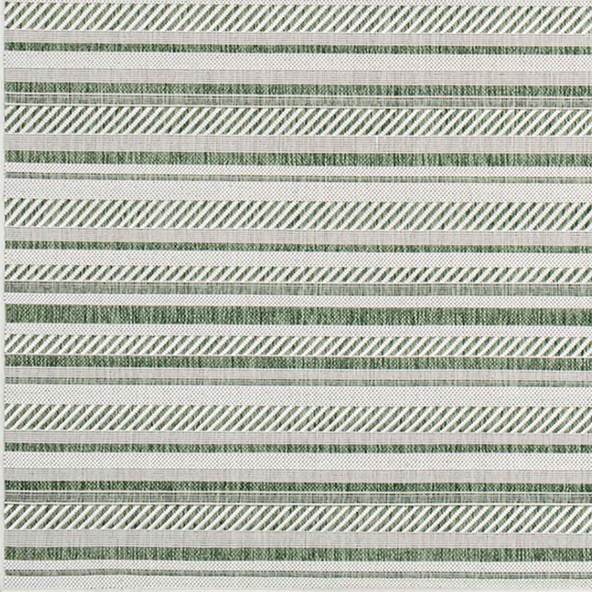 Eagean Global Green Modern Stripe  Rug