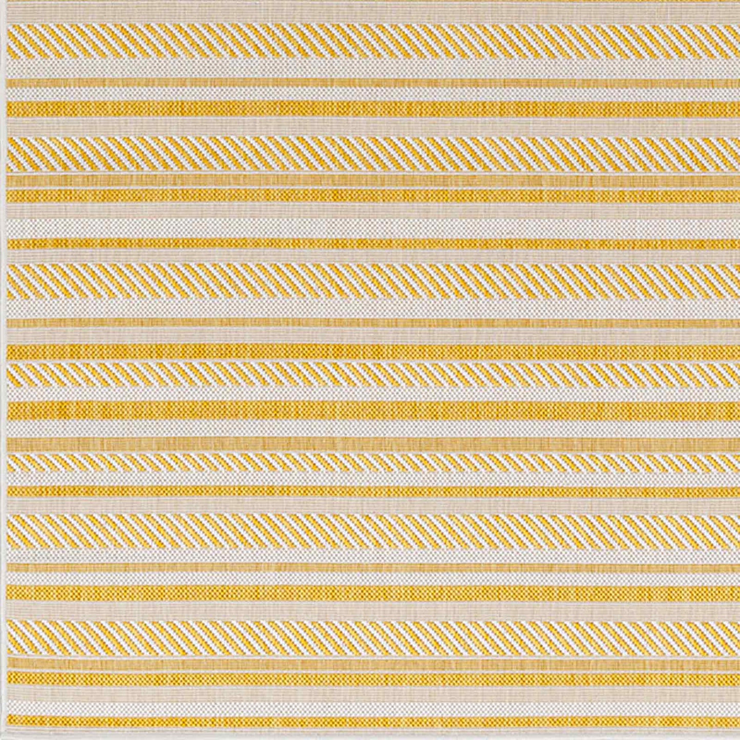 Eagean Global Yellow Modern Stripe Global Rug
