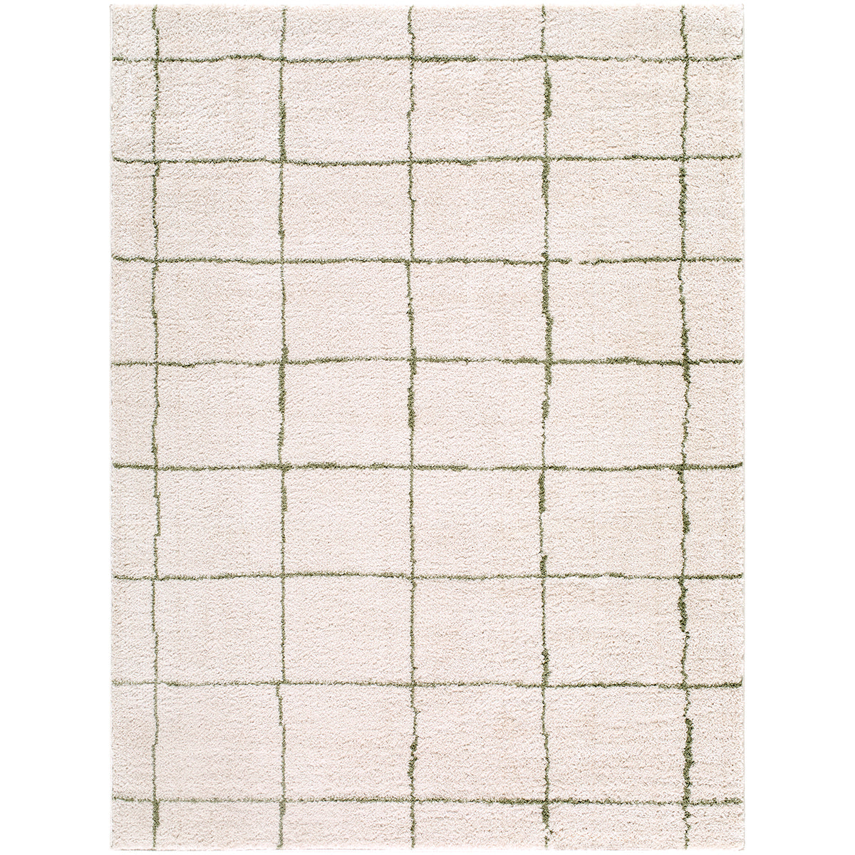 Tivoli Cream Washable Shaggy Rug
