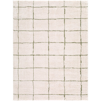 Tivoli Cream Washable Shaggy Rug