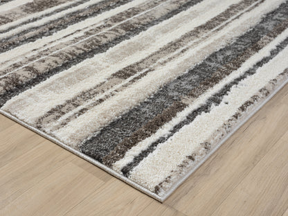 Eleanor Linear Brown Mocha Rug