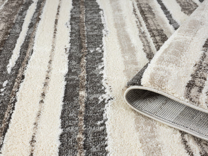 Eleanor Linear Brown Mocha Rug