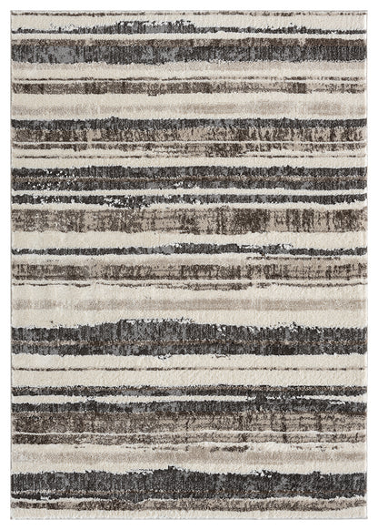 Eleanor Linear Brown Mocha Rug