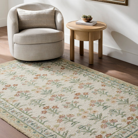 Fairfax Global Sage Traditional  Wool Rug