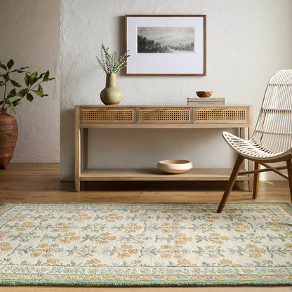 Fairfax Global Olive Traditional Wool Rug
