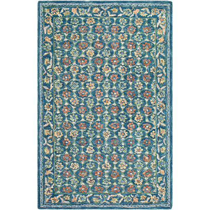 Fairfax Global Blue Traditional Wool Rug