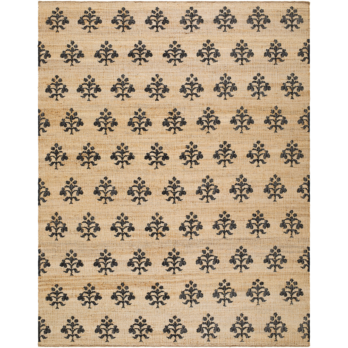 Fiorina Global Sandstone and Black Jute Rug