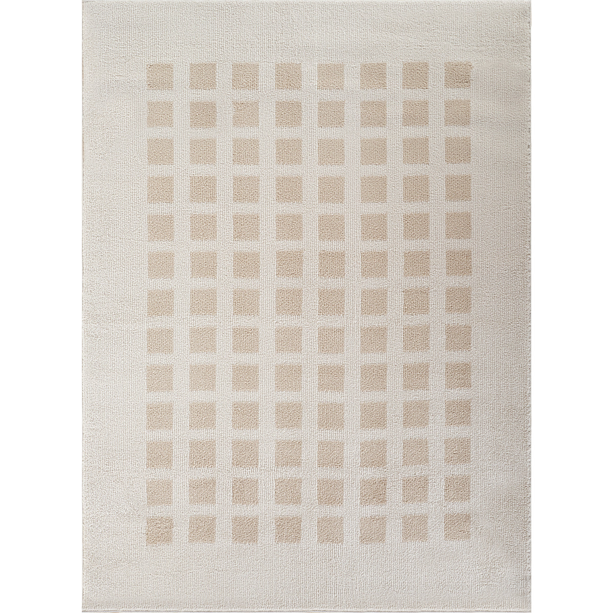 Fossay Cream and Beige  Washable Modern Shaggy Rug