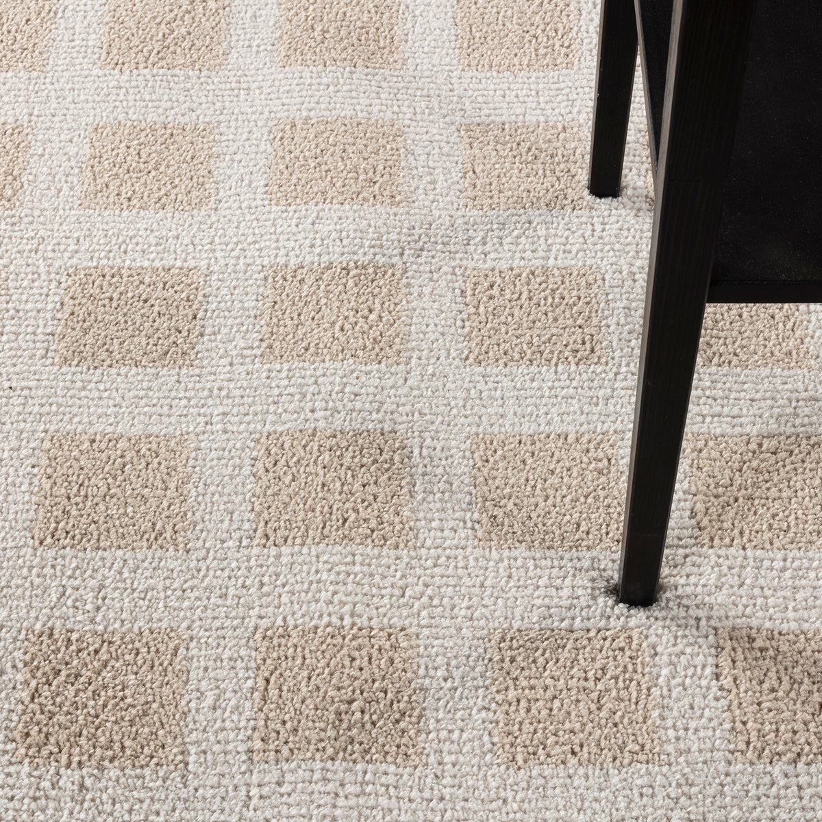 Fossay Cream and Beige  Washable Modern Shaggy Rug