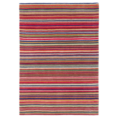 Origin Fine Stripes Multicoloured Wool Rug