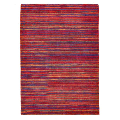 Origins Fine Stripes Purple and Pink Wool Rug