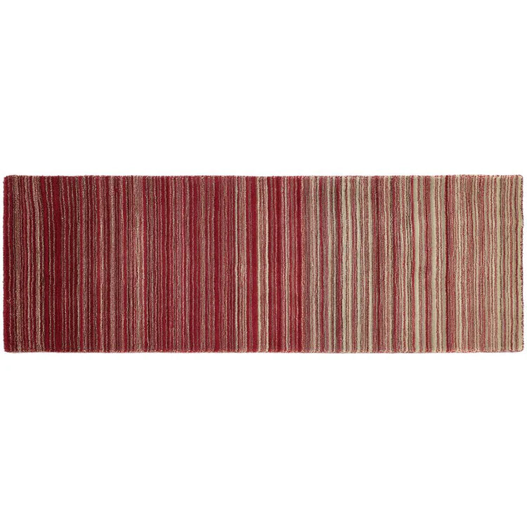 Origins Fine Stripes Red Wool Rug